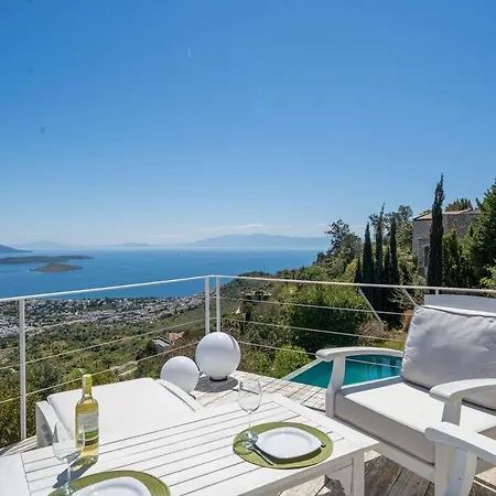וילה 5Br Villa With Private Pool And Aegean Views בודרום
