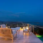 别墅 5Br Villa With Private Pool And Aegean Views